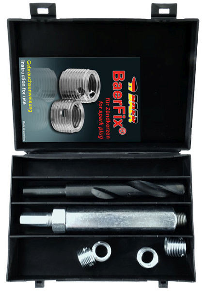 Kit de réparation de filetage de bougie d'allumage BaerFix M 14 x 1,25, F14125