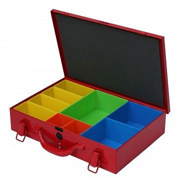 Coffret d'assortiment ADB type SK1, dimensions LxlxH : 336x236x68 mm, coffret d'assortiment de couleurs : rouge feu (RAL3000), 88400