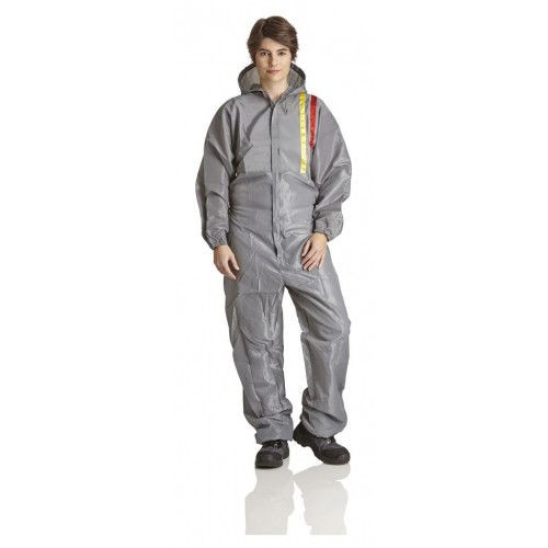 Combinaison de peinture réutilisable DS SafetyWear, cagoule, grise, taille S, UE : 15 pièces, LO-S