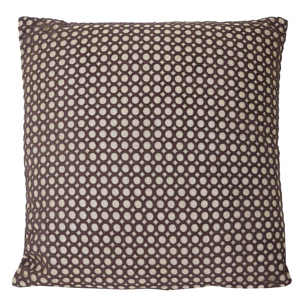 Coussin décoratif Mendler or, coussin décoratif de coussin de canapé avec rembourrage, effet brillant marron 40x40cm, 51887