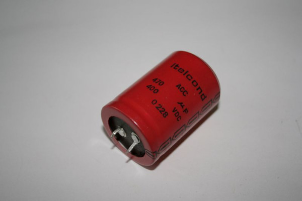 Condensateur ELMAG 470 µF, 400 volts, pour onduleur HANDY, 9505055
