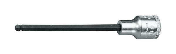 Embout de tournevis GEDORE 1/2'' à tête sphérique pour vis à six pans creux, long, 6 mm, 6162810