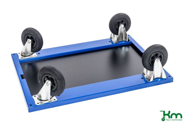 Roulettes de rechange Kongamek 200 mm, 2 roulettes pivotantes et 2 roulettes fixes, KM142