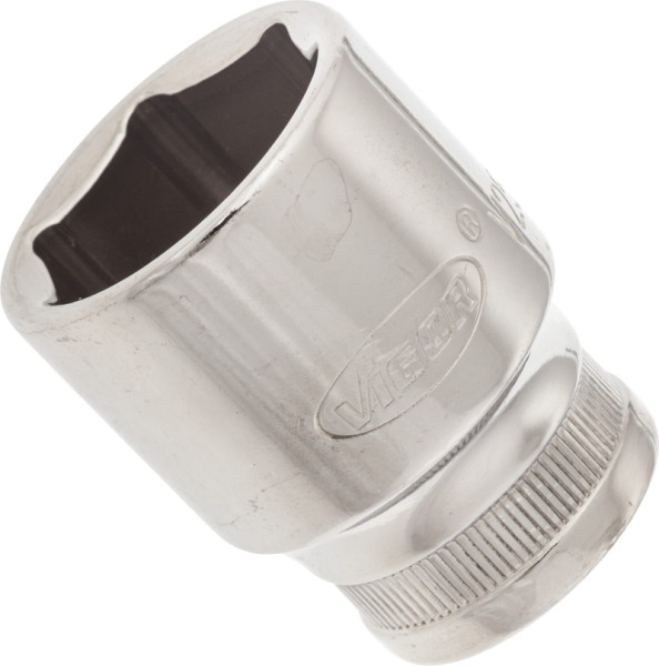 Insert de clé à douille VIGOR, carré creux 12,5 mm (1/2 pouce), profil à six pans extérieurs, 23 mm, V2569N