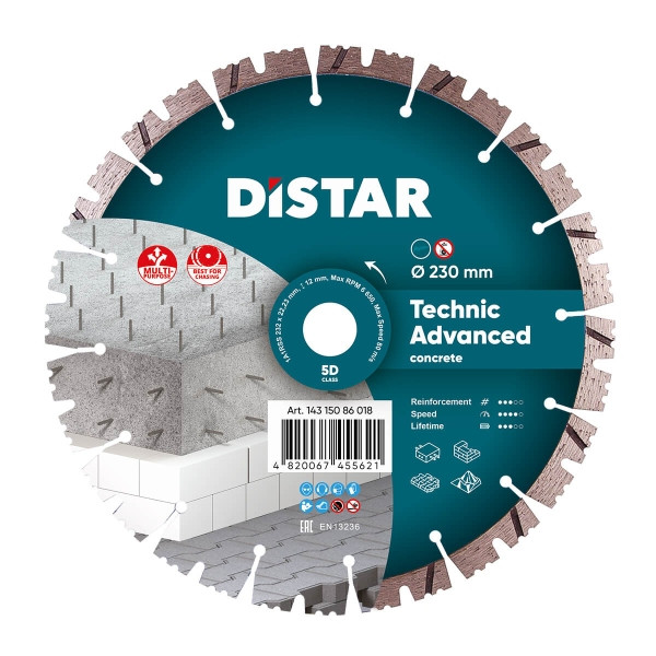 Disque à tronçonner diamanté Distar 1A1RSS 232 Technic Advanced, 14315086018