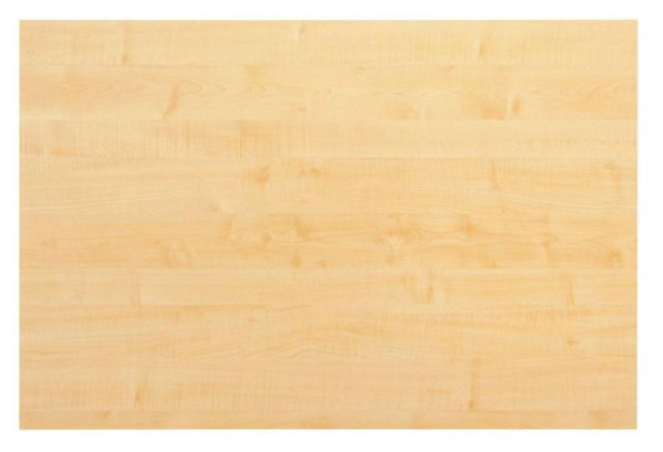 Plateau de table Hammerbacher 120x80cm avec système de perçage érable, forme rectangulaire, VKP12/3