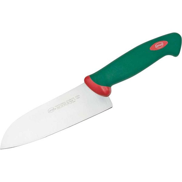 Couteau Sanelli Santoku, manche ergonomique, longueur lame 16 cm, MS0628160