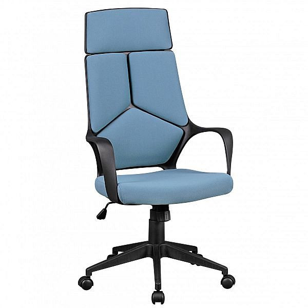 Amstyle chaise de bureau Techline revêtement en tissu bleu, SPM1.331