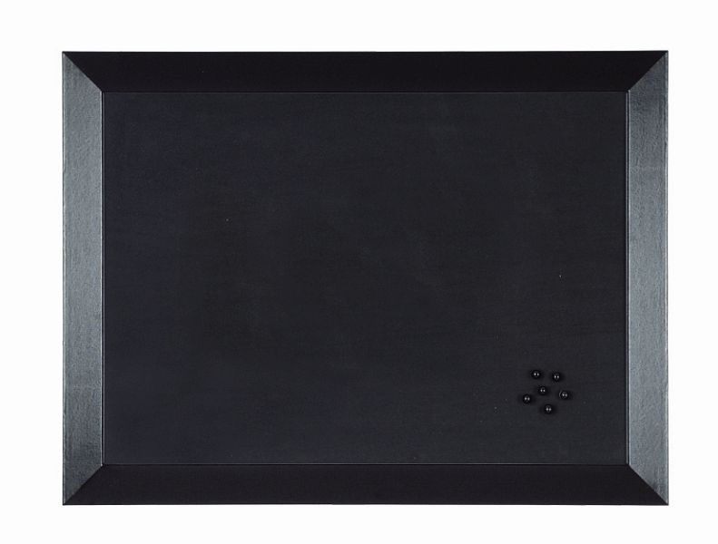 Tableau textile Bi-Office Kamashi noir avec cadre en MDF noir 60x45cm, FB04361012