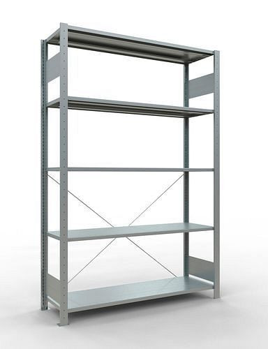 Étagère Schulte, champ de base, 5 niveaux de rangement, traverse, charge du compartiment 150 kg, 1360 x 436 x 2000 mm, 278711