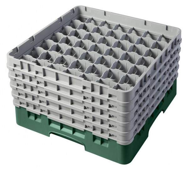 Panier de lavage Cambro 49 compartiments Camrack® 25,7 cm vert bouteille, SU: 2 pièces, 49S958119