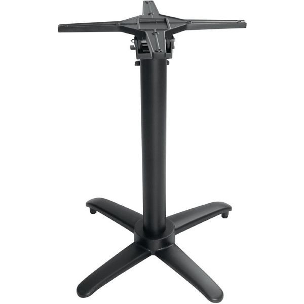 Pied de table pliable Bolero avec base en aluminium, noir 72cm de haut, GP773