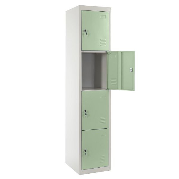 Casier Mendler Boston T163, casier pour objets de valeur, métal 180x38x45cm, vert, 43331