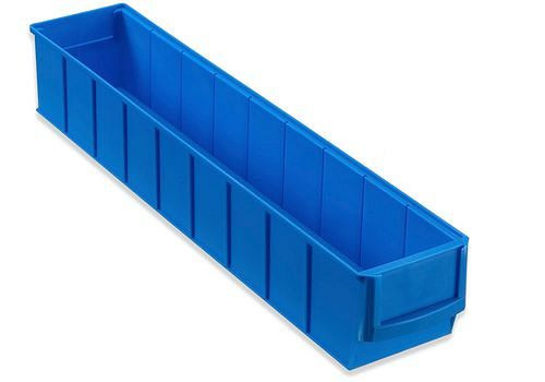 Boîtes à étagères DENIOS classic-line A3-S, PP, 91 x 500 x 81 mm, bleu, UE : 16 pièces, 265-159