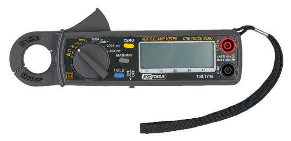 KS Tools Pince ampèremétrique numérique 200A, 150.1745