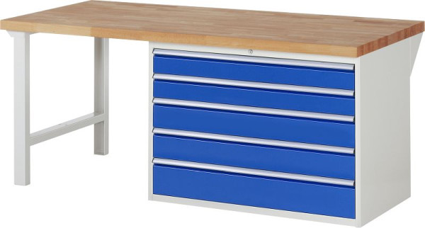 Etabli RAU série 7000 - modèle 7713, L2000 x P900 x H890 mm, base système L2000 x P850 x H850 mm, 03-7713A1-209B4M.11