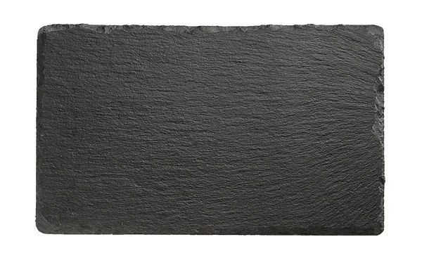Plaque en ardoise naturelle APS, 24 x 15 cm, épaisseur du matériau 5 mm, avec pieds antidérapants, 00941