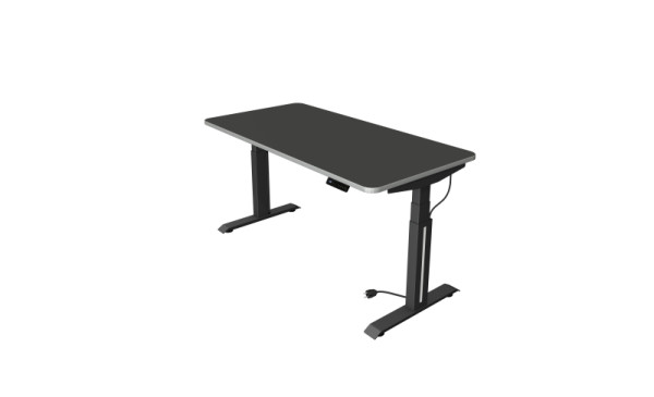 Kerkmann Move Professional table assis/debout, L 1600 x P 800 mm, réglable en hauteur électriquement de 640 à 1290 mm, anthracite, 10070613