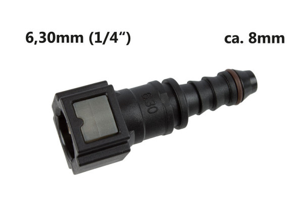 Connecteur femelle Stahlmaxx SAE 6,30 (1/4") sur câble 8 mm, XXL-116728