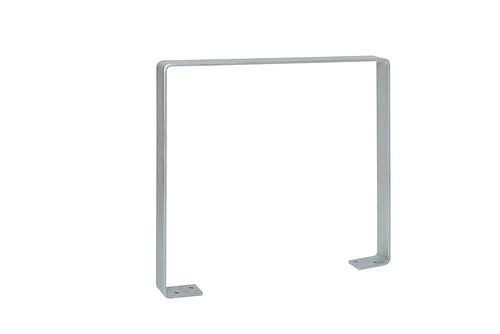 Support d'appui DENIOS, courbé, sans genouillère, galvanisé à chaud, pour cheville H 800, L 800 mm, 310953