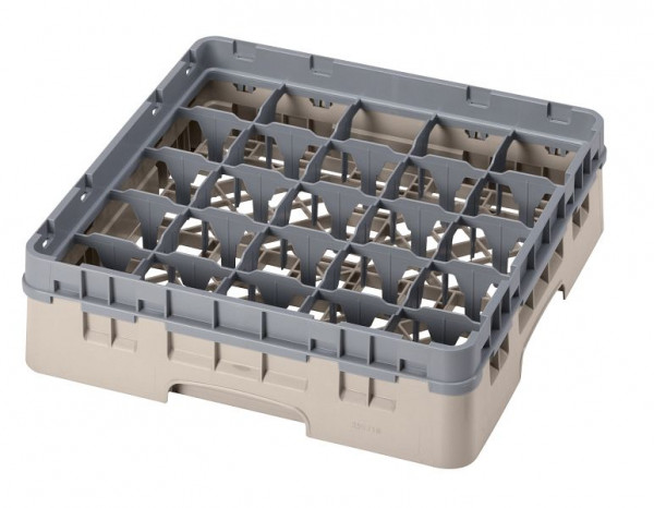 Panier de lavage Cambro 25 compartiments Camrack® 9,2 cm beige, lot de 5, 25S318184