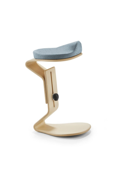 Tabouret NEST NATURE prêt avec assise 3D/confort, bleu clair, 1189_96_32042
