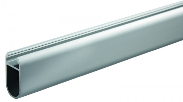 rutec Projekt aluminium - profilé de tringle à vêtements KSP18 / 34 profilé de tringle à vêtements - 2 mètres, PFI525