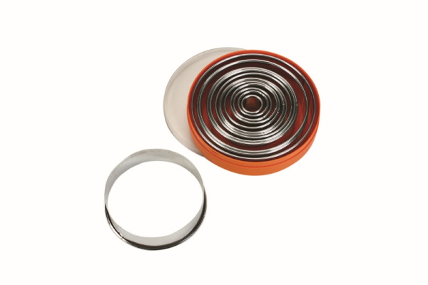 Set d'emporte-pièces ronds Schneider, lisse, 16 pièces, acier inoxydable, épaisseur du matériau : 0,4, 0,5 mm, 199501
