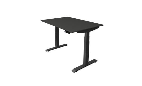 Table assis/debout Kerkmann Move 4, L 1200 x P 800 mm, réglable en hauteur électriquement de 640 à 1290 mm, anthracite, 10080413