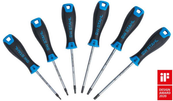 Jeu de tournevis en acier SW, profil en T, 6 pièces, 32812L