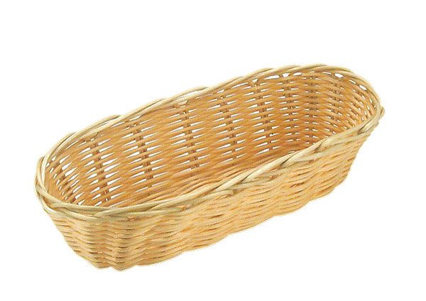 APS corbeille à pain et à fruits, ovale, 21 x 10 cm, hauteur : 6 cm, polypropylène, beige clair, -BASIC-, 30282