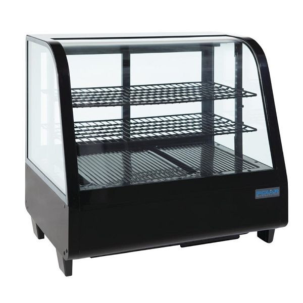 Vitrine réfrigérée Polar noir 100L, CC611