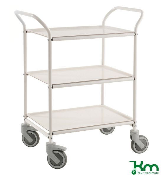 Chariot à plateaux Kongamek, blanc / blanc, KM1620-VV