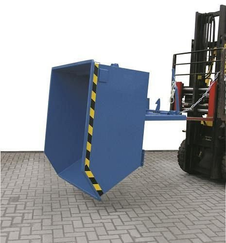 Conteneur basculant RR Industrietechnik en acier, volume 500 litres, bleu, 145042