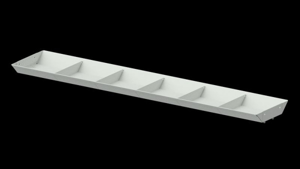 Etablis ANKE, étagère supérieure, structure du système, 1250 x 49 mm (AM 1211), RAL 7035, 960.851