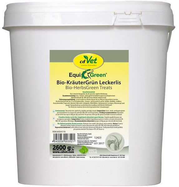 cdVet EquiGreen friandises vertes aux herbes bio 2,6 kg, 352