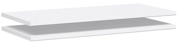geramöbel Étagère intermédiaire pour connecter 2 armoires, 2 pièces, 800x383x19, blanc, N-383200-W