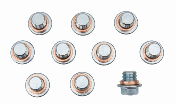Kit d'outils Bahco avec 10 bouchons de vidange d'huile M13x1,25 et 20 bagues d'étanchéité, BOD101NWS