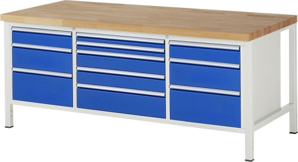 Etabli RAU série 8000 - modèle 8758, L2000 x P900 x H840-1040 mm, 13-8758A2-209B4H.11