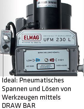 Fraiseuse universelle ELMAG, UFM 230 L, avec affichage de position à 3 axes 'SINO', 82160