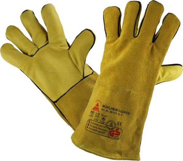 Hase Safety MÜHLHEIM-II-SUPER, gants de sécurité pour soudeurs, taille : 11, UE : 6 paires, 301110-11