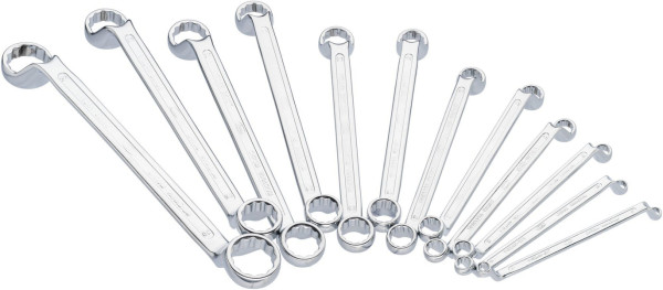 Jeu de clés polygonales doubles VIGOR, profil extérieur double six pans, 6 x 7 - 30 x 32, nombre d'outils : 12, V1524N