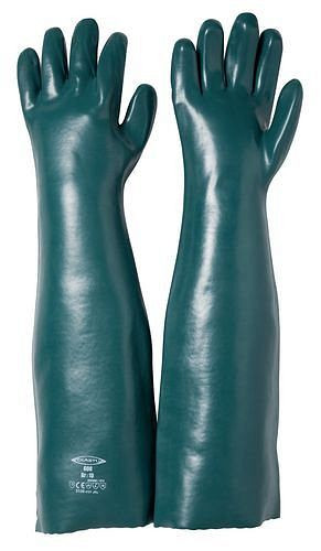 Gants de protection chimique EKASTU Safety , doublés coton, manchette 600 mm, catégorie III, taille 10, UE : 1 paire, 123-675