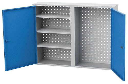 Armoire murale à outils Bedrunka+Hirth, nombre de tiroirs : 1, nombre de portes battantes : 2, dimensions en mm (LxPxH) : 1000 x 200 x 750, 03.87W1000