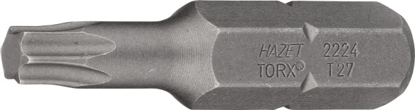 Embout Hazet, hexagonal solide 8 (5/16 pouce), profil intérieur TORX®, T27, 2224-T27