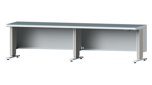 Établi ANKE LIFT, modèle 190, 2800 x 800 x 740-1140 mm, RAL 7035, UBP 40 mm, 405.402