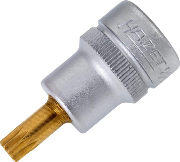 Douille tournevis Hazet, carré creux 10 mm (3/8 pouce), profil interne multident XZN, M6, 8808-6