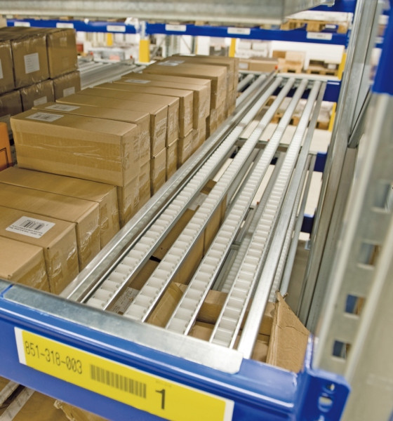 Jeu de segments de barres roulantes pour étagères BITO 2700x2450 8RL galvanisé, 28401