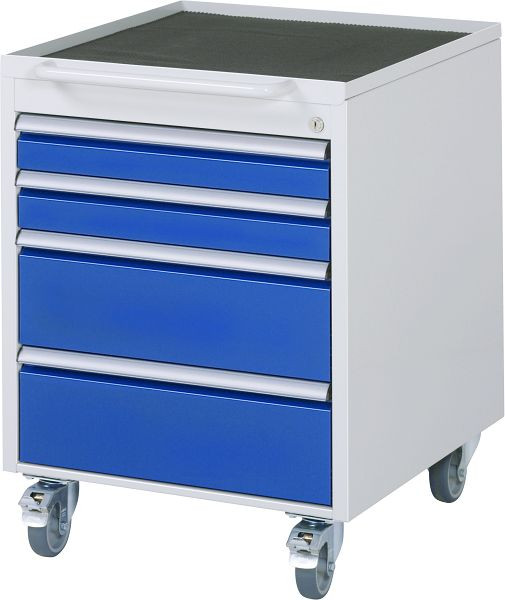 Roll-conteneur RAU série 7000, L580 x P650 x H745 mm, 4 x tiroirs taille L 2xH90, 2xH180 mm, 15-3.1A.11