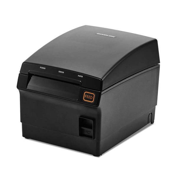 Imprimante thermique directe Bixolon 3" résistante aux éclaboussures avec sortie frontale, série, USB et Ethernet, SRP-F310IICOSK